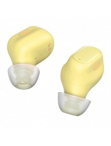 Baseus Encok WM01 TWS trådlösa in-ear Bluetooth 5.3 hörlurar Gul uppgraderad version (NGTW240011)
