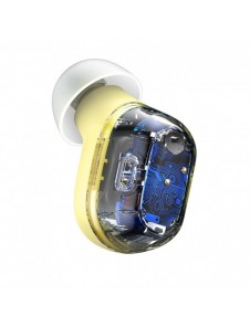 Baseus Encok WM01 TWS trådlösa in-ear Bluetooth 5.3 hörlurar Gul uppgraderad version (NGTW240011)