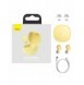Baseus Encok WM01 TWS trådlösa in-ear Bluetooth 5.3 hörlurar Gul uppgraderad version (NGTW240011)
