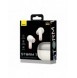 Baseus Storm 1 trådlösa bluetooth 5.2 TWS in-ear-hörlurar med ANC / ENC vit (NGTW140202)