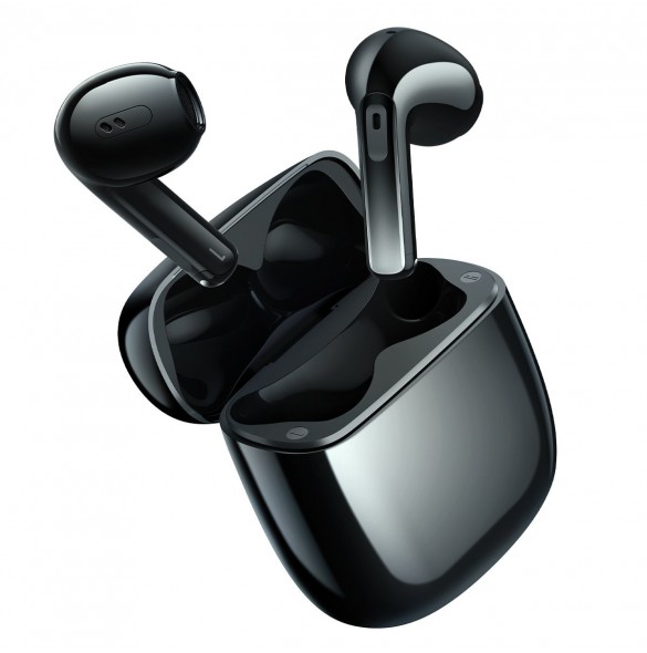 Baseus Storm 3 trådlösa bluetooth 5.2 TWS hörlurar med ANC svart (NGTW140101)