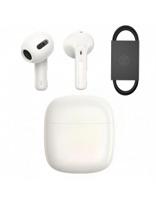 Baseus Storm 3 trådlösa bluetooth 5.2 TWS hörlurar med ANC vit (NGTW140102)