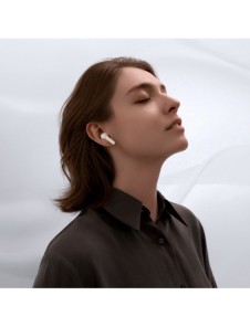 Baseus Storm 3 trådlösa bluetooth 5.2 TWS hörlurar med ANC vit (NGTW140102)