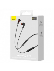 TWS ANC Baseus Bowie U2 Pro trådlösa Bluetooth-hörlurar - svarta