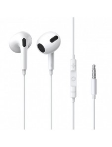 Baseus Encok H17 3,5 mm minijack trådbundna hörlurar vita (NGCR020002)