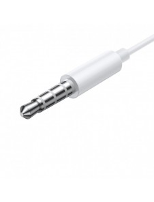 Baseus Encok H17 3,5 mm minijack trådbundna hörlurar vita (NGCR020002)