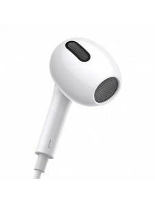 Baseus Encok H17 3,5 mm minijack trådbundna hörlurar vita (NGCR020002)