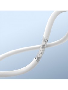 Baseus Encok H17 3,5 mm minijack trådbundna hörlurar vita (NGCR020002)
