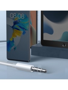 Baseus Encok H17 3,5 mm minijack trådbundna hörlurar vita (NGCR020002)