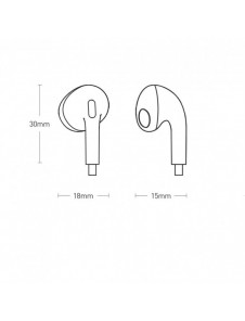 Baseus Encok H17 3,5 mm minijack trådbundna hörlurar vita (NGCR020002)