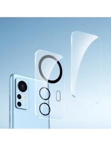 Baseus Xiaomi 12 Pro Camera Film 0,3 mm Transparent (2st) + rengöringskit (SGQK000402)