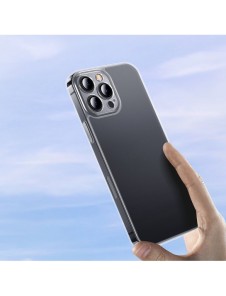 Baseus frostat glasfodral skal för iPhone 13 Pro hårt skal med gelram transparent (ARWS000702)