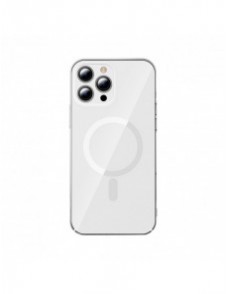 Baseus Crystal Case Magnetic Case för iPhone 13 Pro Max + Transparent skärmglas (MagSafe-kompatibelt) (ARJT000202)