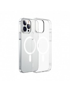 Baseus Crystal Case Magnetic Case för iPhone 13 Pro Max + Transparent skärmglas (MagSafe-kompatibelt) (ARJT000202)