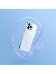 Baseus Crystal Case Magnetic Case för iPhone 13 Pro Max + Transparent skärmglas (MagSafe-kompatibelt) (ARJT000202)