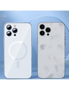 Baseus Crystal Case Magnetic Case för iPhone 13 Pro Max + Transparent skärmglas (MagSafe-kompatibelt) (ARJT000202)