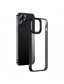 Baseus Crystal Phone Case Armor Case för iPhone 13 Pro Max med Gel Frame svart (ARJT000201)