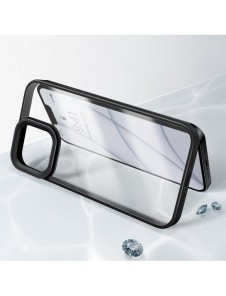 Baseus Crystal Phone Case Armor Case för iPhone 13 Pro Max med Gel Frame svart (ARJT000201)