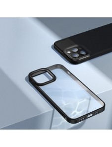 Baseus Crystal Phone Case Armor Case för iPhone 13 Pro Max med Gel Frame svart (ARJT000201)