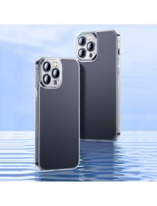 Baseus frostat glasfodral skal för iPhone 13 Pro Max hårt skal med gelram svart (ARWS001101)