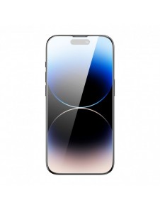 Baseus helskärmshärdat glas för iPhone 14 Pro Max med högtalarskydd 0,3 mm + monteringsram