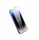 Baseus helskärmshärdat glas för iPhone 14 Pro Max med högtalarskydd 0,3 mm + monteringsram