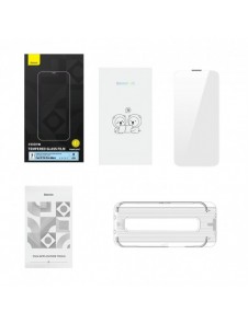 Baseus helskärmshärdat glas för iPhone 14 Pro Max med högtalarskydd 0,4 mm + monteringssats