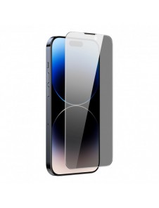 Baseus Privacy Härdat glas för iPhone 14 Pro Max Helskärm 0,3 mm Sekretessfilter Anti Spy + Monteringsram