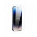 Baseus Set med 2x härdat glas för iPhone 14 Pro Max helskärm med högtalarskydd 0,3 mm + monteringsram