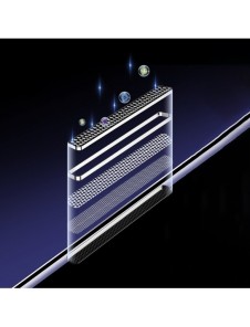 Baseus Set med 2x härdat glas för iPhone 14 Pro Max helskärm med högtalarskydd 0,3 mm + monteringsram