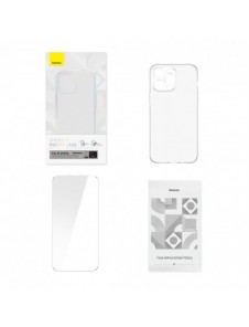 Baseus Corning Fodral för iPhone 14 Pro pansarskal + genomskinligt glas