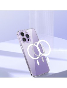Baseus Crystal Magnetic Case för iPhone 14 Pro tunt MagSafe skal + transparent glas