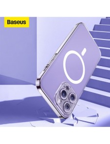 Baseus Crystal Magnetic Case för iPhone 14 Pro tunt MagSafe skal + transparent glas