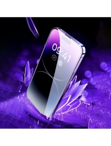 Baseus helskärmshärdat glas för iPhone 14 Pro med högtalarskydd 0,3 mm + monteringsram