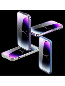 Baseus helskärmshärdat glas för iPhone 14 Pro med högtalarskydd 0,3 mm + monteringsram