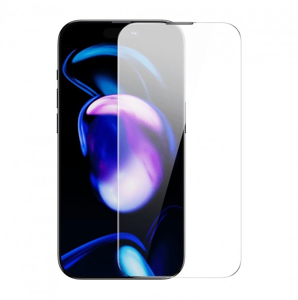 Baseus helskärmshärdat glas för iPhone 14 Pro med högtalarskydd 0,4 mm + monteringssats