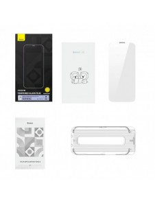 Baseus helskärmshärdat glas för iPhone 14 Pro med högtalarskydd 0,4 mm + monteringssats