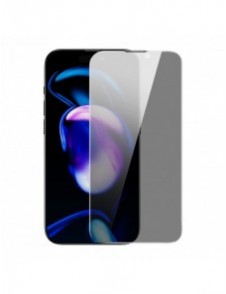 Baseus Privacy Härdat glas för iPhone 14 Pro Helskärm 0,3 mm Sekretessfilter Anti Spy + Monteringsram