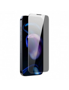Baseus Privacy Härdat glas för iPhone 14 Pro Helskärm 0,3 mm Sekretessfilter Anti Spy + Monteringsram