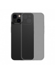 Baseus Frosted Glass Case skal för iPhone 13 hårt skal med en gelram svart (ARWS000901)