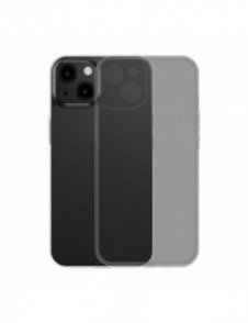 Baseus Frosted Glass Case skal för iPhone 13 hårt skal med en gelram svart (ARWS000901)