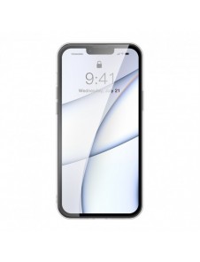 Baseus Frosted Glass Case skal för iPhone 13 hårt skal med en gelram svart (ARWS000901)