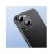 Baseus Frosted Glass Case skal för iPhone 13 hårt skal med en gelram svart (ARWS000901)