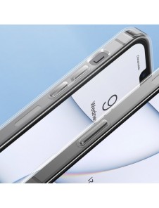 Baseus frostat glasfodral för iPhone 13 hårt fodral med gelram transparent (ARWS000602)