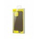 Baseus frostat glasfodral Stelt fodral med flexibel ram iPhone 12 mini Svart (WIAPIPH54N-WS01)