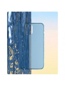 Baseus frostat glasfodral Stelt fodral med flexibel ram iPhone 12 mini Svart (WIAPIPH54N-WS01)