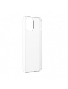 Baseus frostat glasfodral Stelt fodral med flexibel ram iPhone 12 mini Vit (WIAPIPH54N-WS02)