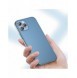 Baseus frostat glasfodral Stelt fodral med flexibel ram iPhone 12 mini Vit (WIAPIPH54N-WS02)