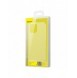 Baseus frostat glasfodral Stelt fodral med flexibel ram iPhone 12 mini Vit (WIAPIPH54N-WS02)