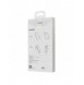 Baseus frostat glasfodral Stelt fodral med flexibel ram iPhone 12 mini Vit (WIAPIPH54N-WS02)